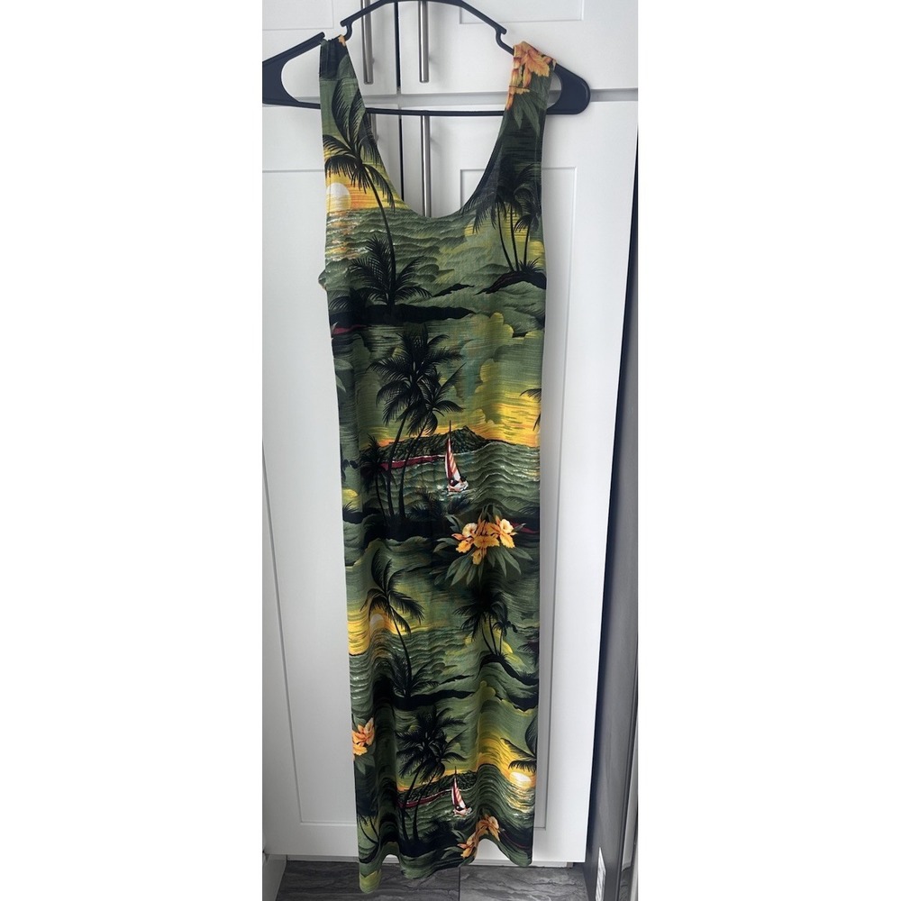 Vintage 90s Hawaiian‎ Vintage Size Large Stretch Resort wear Vacation Tropical